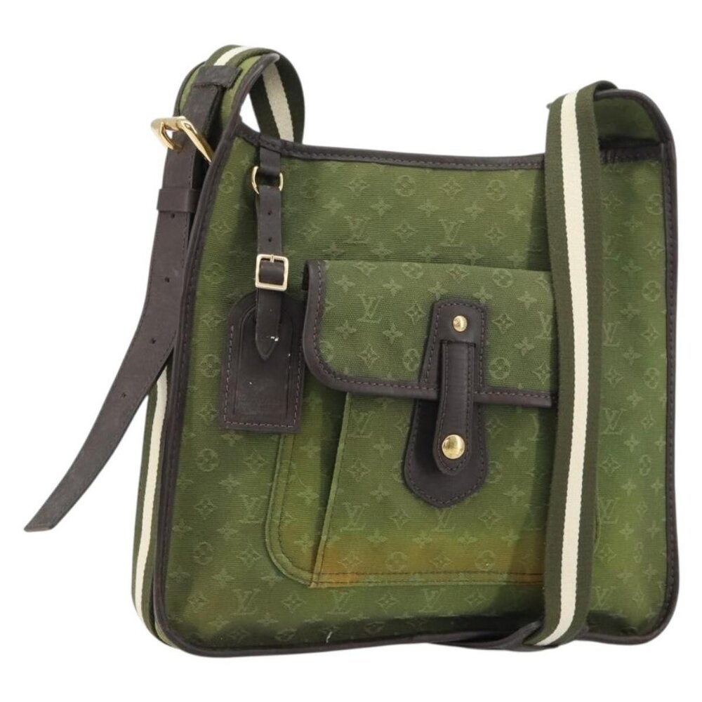 Authentic LOUIS VUITTON Monogram Mini Besace Mary Kate Bag TST Khaki M92322 LV